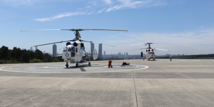 Yangınla mücadelede Türk tescilli helikopterler görev yapacak
