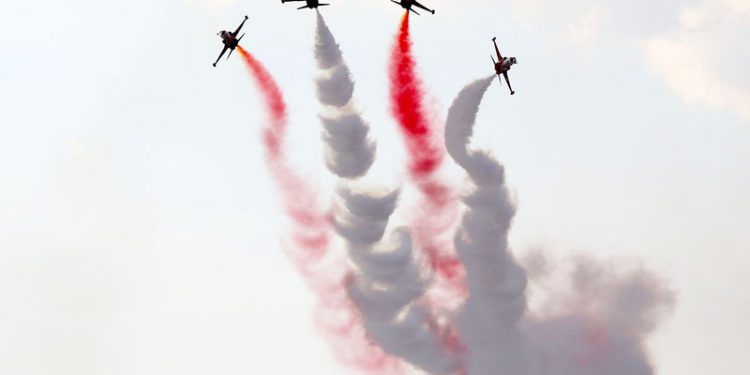 Sivrihisar’daki gösteri uçuşları heyacanlardırdı