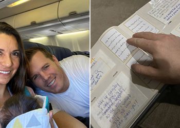 Uçakta baby shower kutlaması yapıldı