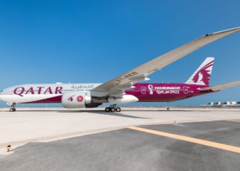 “Dünya Kupası” boyamalı Boeing 777 görücüye çıktı