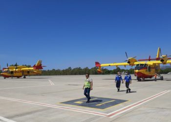 İspanya’ya ait yangın söndürme uçakları Dalaman’dan havalandı