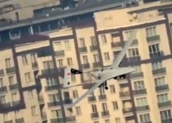 Akıncı’nın gözünden Bayraktar TB2’nin uçuş anı