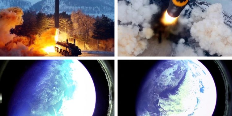 K. Kore füze denemesinin fotoğraflarını yayımladı