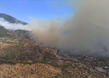 Datça’daki orman yangınına 21 hava aracı müdahale ediyor