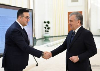 İlker Aycı’dan Özbekistan Cumhurbaşkanı Mirziyoyev’e sunum