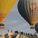 Kapadokya’da turistler bayramı gökyüzünde karşıladı
