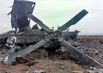 Kırım’da Mi-28 tipi helikopter düştü