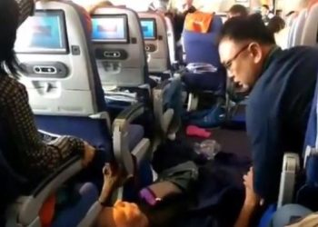 Aeroflot uçağı şiddetli türbülansa girdi