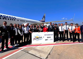 Milas-Bodrum, sezonun ilk dış hat uçuşlarını karşıladı