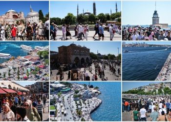İstanbul’un turistik noktalarında bayram yoğunluğu