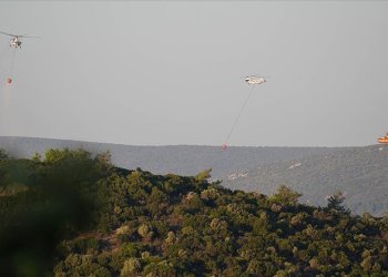 İzmir’deki yangına 22 hava aracı müdahale ediyor
