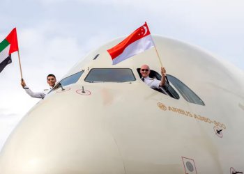 Etihad, Singapur’a A380 ile hizmet vermeye başladı