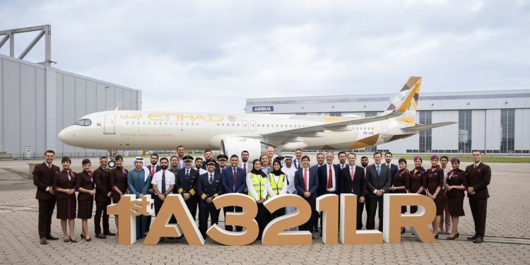 Etihad, ilk A321LR uçağı filosuna kattı