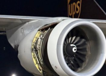 UPS’in 747’si Tayvan’da motor sürttü