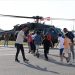 Öğrenciler ilk kez helikopterle uçuş deneyimi yaşadı